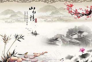 古典水墨背景图片