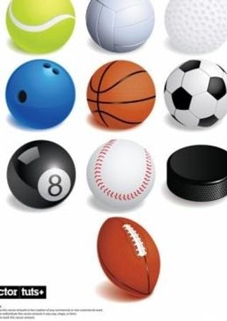 各种球类运动矢量