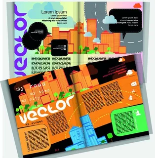 城市背景杂志封面图片