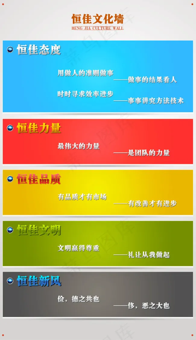 公司文化墙psd模版下载