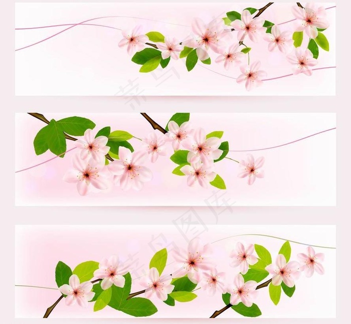 春天桃花鲜花背景图片