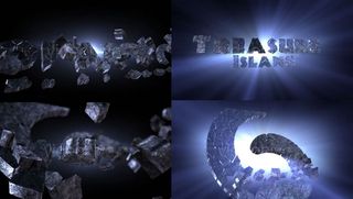 碎石块标志AE特效