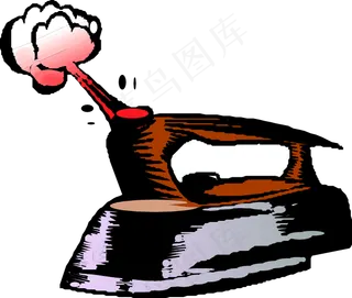 蒸汽熨斗剪贴画