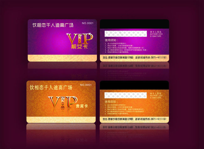 高档VIP卡设计矢量图cdr矢量模版下载