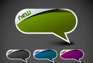 实用质感标贴标签矢量素材四