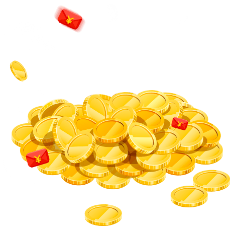 卡通红包金币PNG透明背景免扣素材