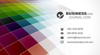 2017时尚色彩企业商务名片设计