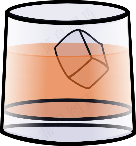 威士忌的玻璃艺术剪辑