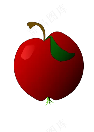 一个红苹果