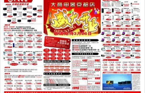 大商电器重装开业传单图片 大商电器重装开业传单图片