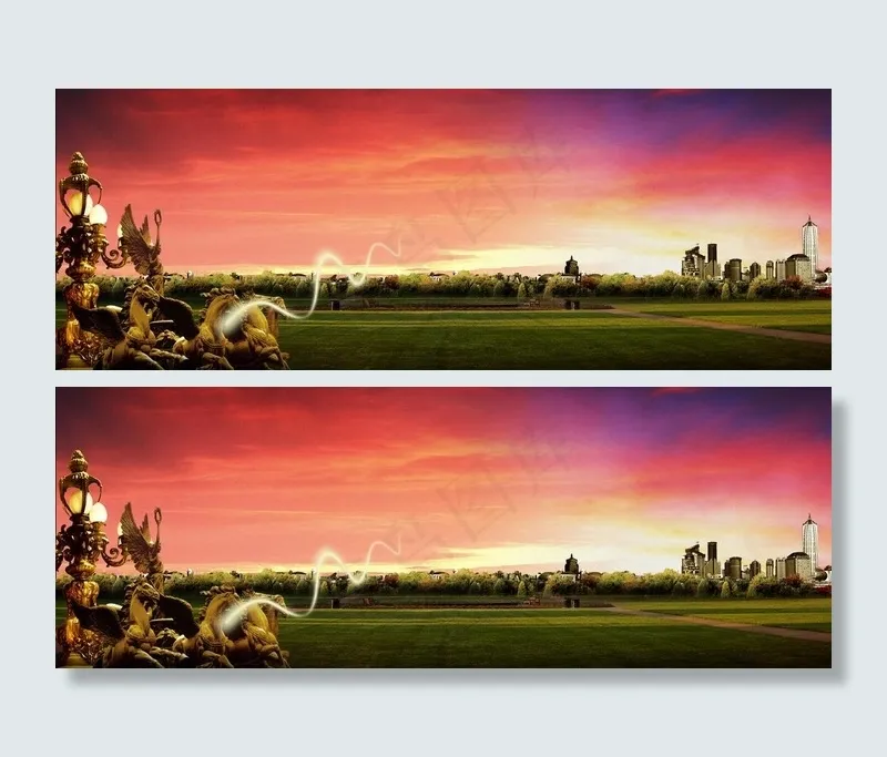 欧式房地产图片(7028X2953(DPI:150))psd模版下载