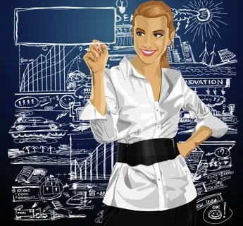 正在讲课的美女老师图片