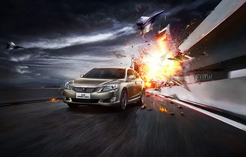 长安汽车广告宣传海报设计PSD素材