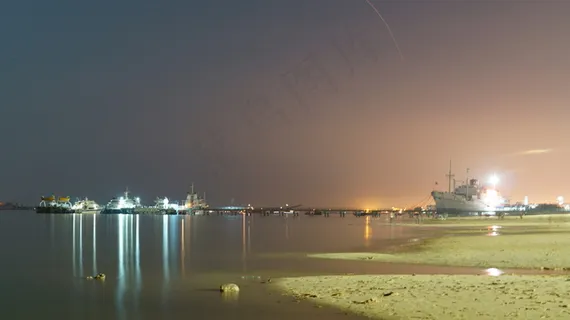 湛江夜景海滩图片 湛江夜景海滩图片