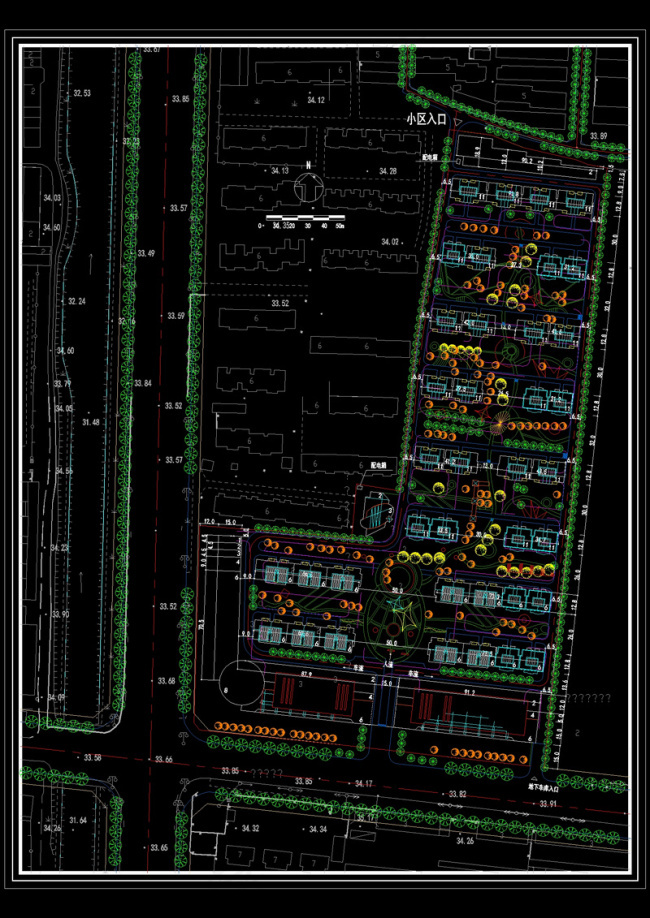 某小区总平面规划cad图纸