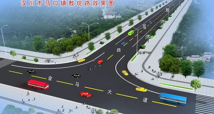 公路效果图图片psd模版下载