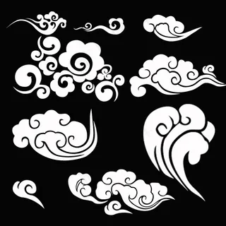 祥云设计素材PSD