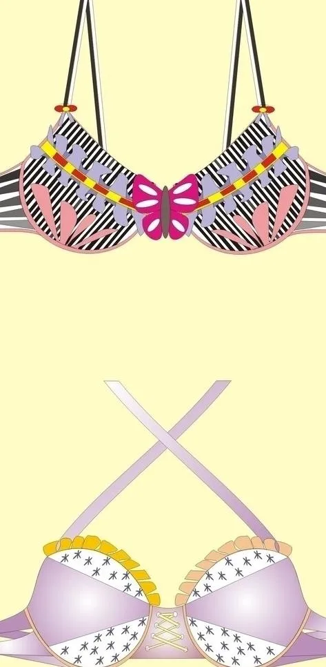 内衣图片cdr矢量模版下载