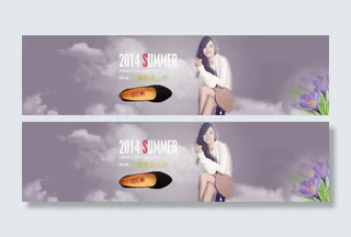 两款淘宝春季女鞋海报