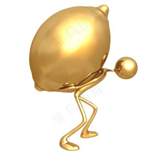 搬柠檬金人图片