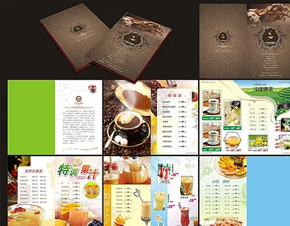 咖啡厅 菜谱图片