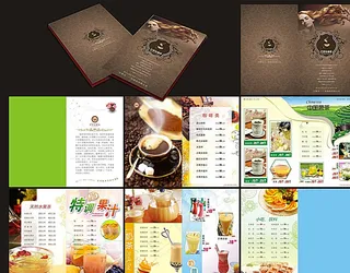 咖啡厅 菜谱图片
