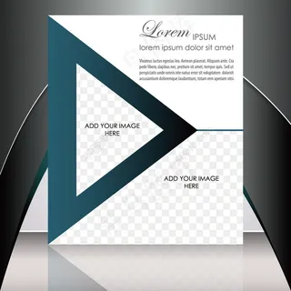 创意三角尺传单背景图片