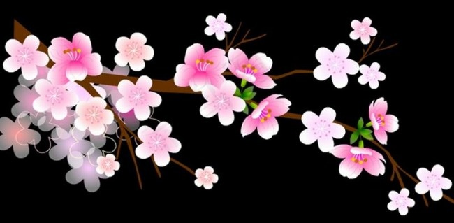梅花透明flash素材