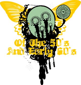 英文印花图案设计