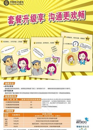 中国移动集团短号短信包 海报图片