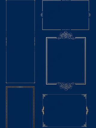 欧式边框图片海报装饰