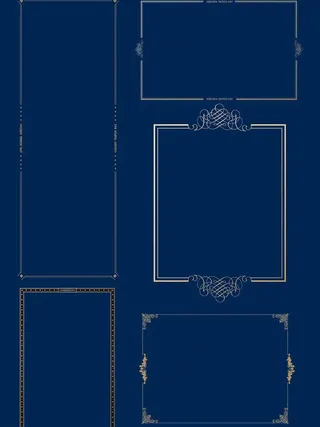 欧式边框图片海报装饰