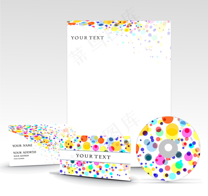 彩点VI模板设计