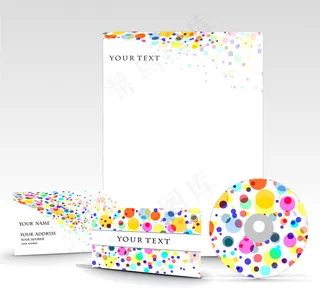 彩点VI模板设计