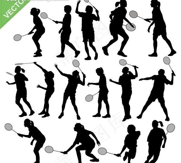 羽毛球设计图片