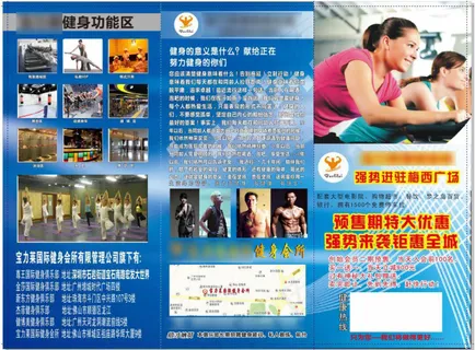 健身三折页 健身三折页