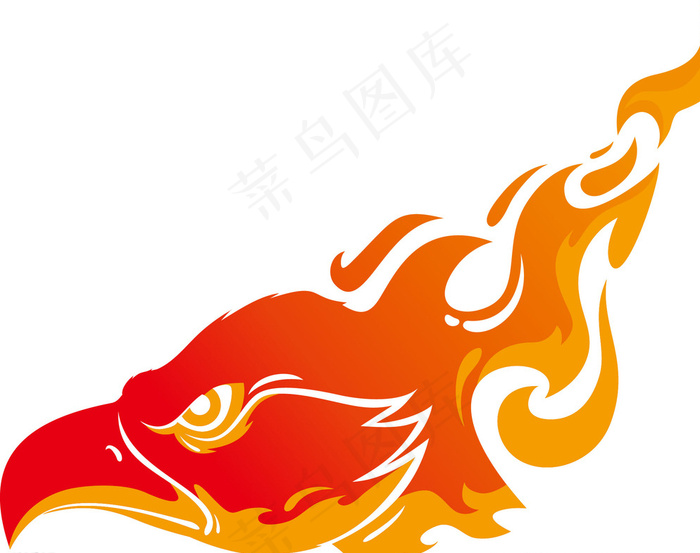 火焰雄鹰logo图片eps,ai矢量模版下载