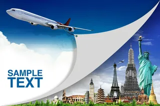 休闲旅游广告素材图片