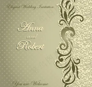 欧式花纹背景图片