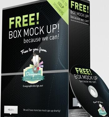 CD包装盒模拟PSD素材