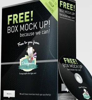 CD包装盒模拟PSD素材