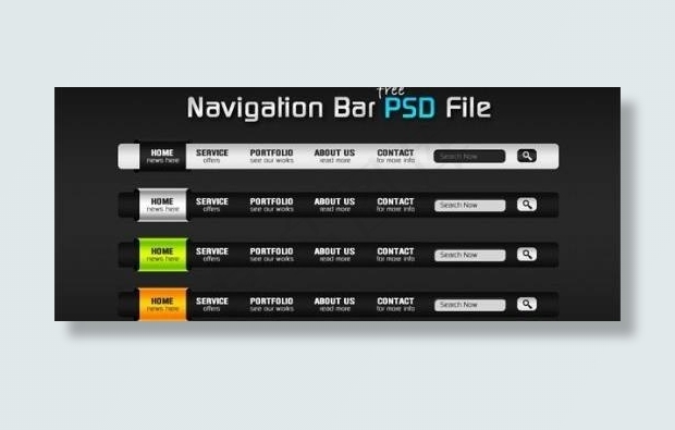 导航栏和搜索框 下载