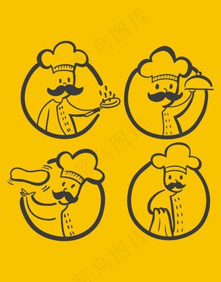厨师插画