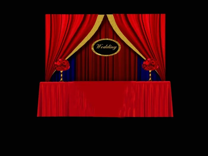 婚礼效果图素材psd模版下载