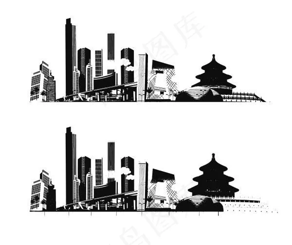 印象北京向量ai矢量模版下载