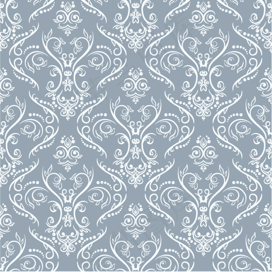 矢量淡雅欧式古典花纹素材