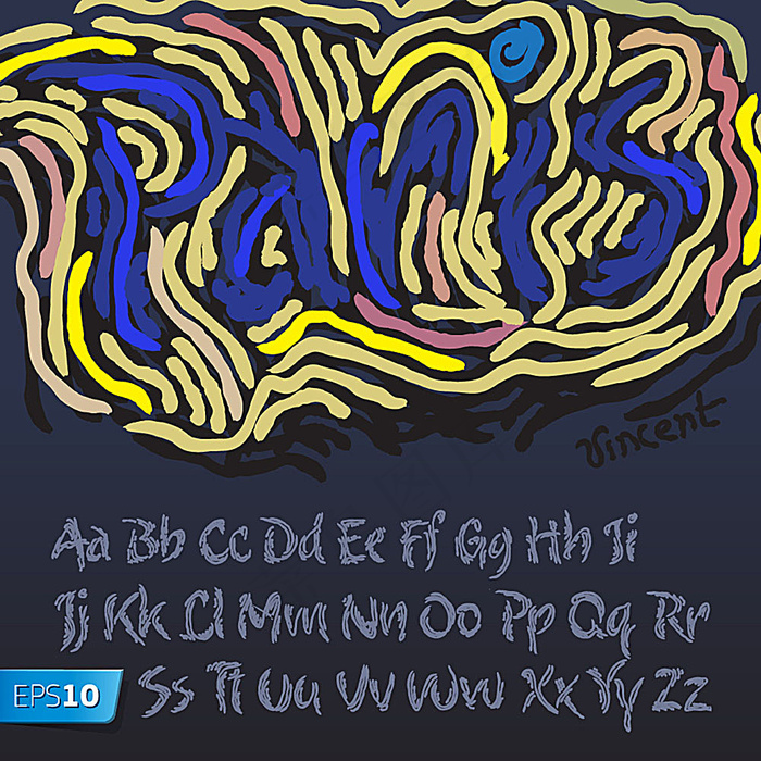 矢量字体设计eps,ai矢量模版下载