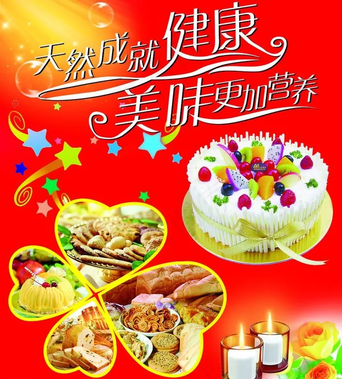 生日蛋糕psd模版下载