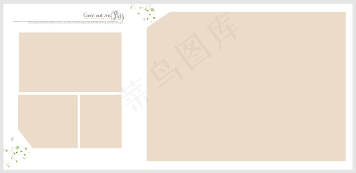 儿童相册模板psd模版下载