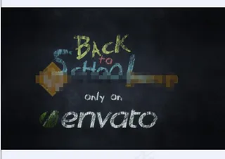 风格黑板粉笔写字演绎